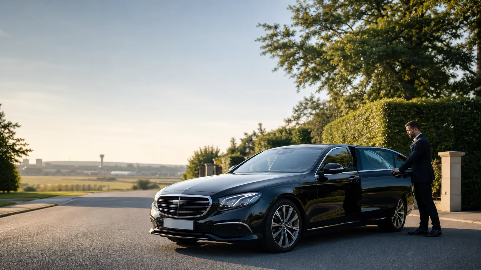 Navette aéroport haut de gamme à Wavre avec chauffeur professionnel